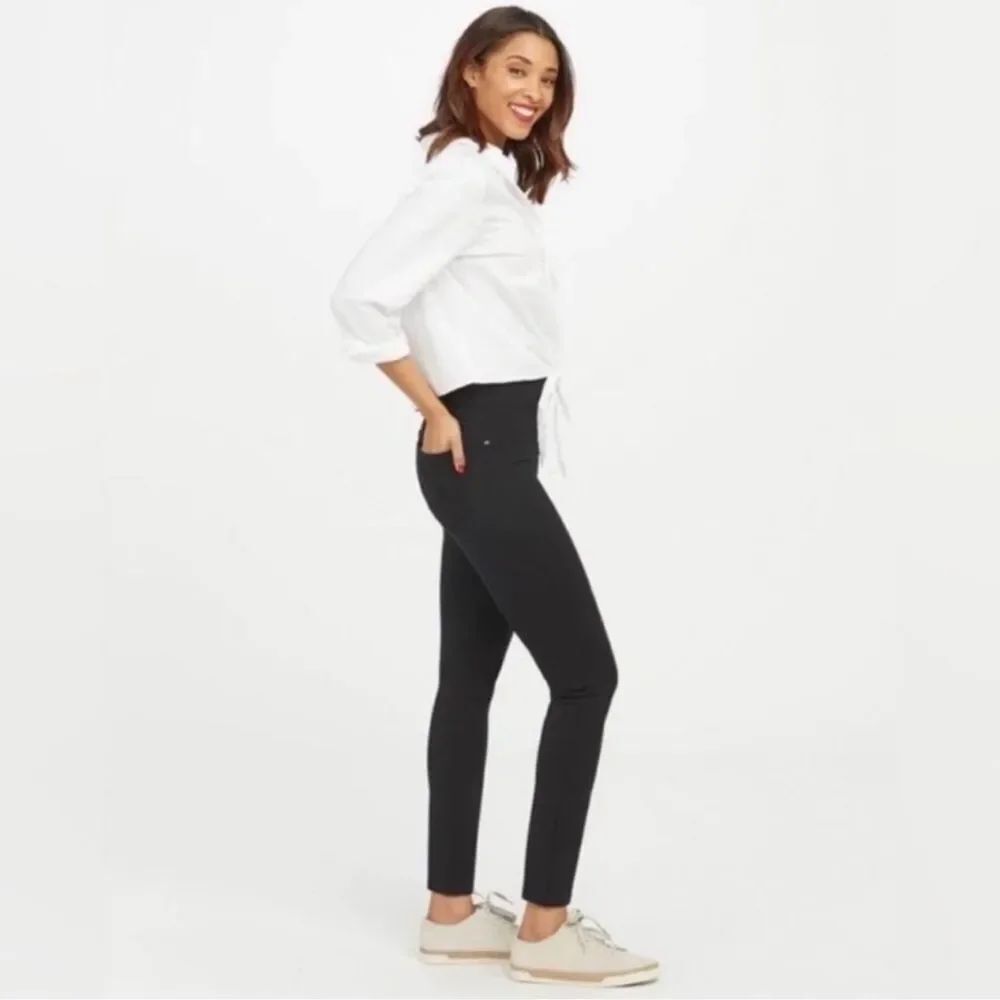 Spanx The Perfect Ankle Pants Ponte Black S